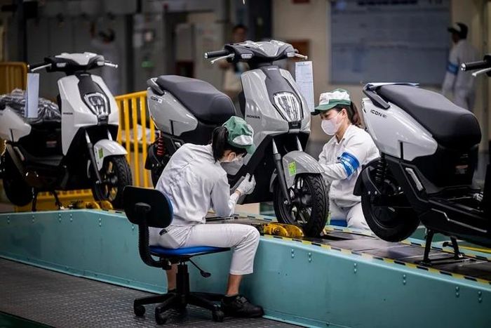 Đã có gần 2,5 triệu xe máy mới được xuất xưởng trong 7 tháng đầu năm 2026. Ảnh: Honda