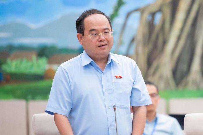 Bí thư tỉnh ủy Quảng Ninh Quản Minh Cường phát biểu. Ảnh: QH