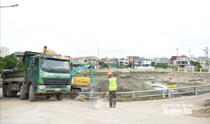 7 dự án chống ngập úng khu vực đô thị Vinh do Sở Xây dựng làm chủ đầu tư được đề nghị hoàn thành trong tháng 8/2026. Ảnh: Nguyễn Toàn