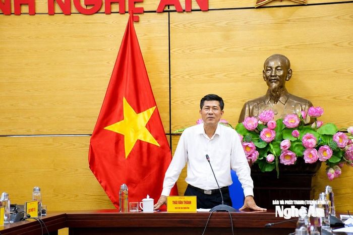 Đồng chí Thái Văn Thành - Phó Chủ tịch UBND tỉnh kết luận hội nghị. Ảnh: Thanh Hà