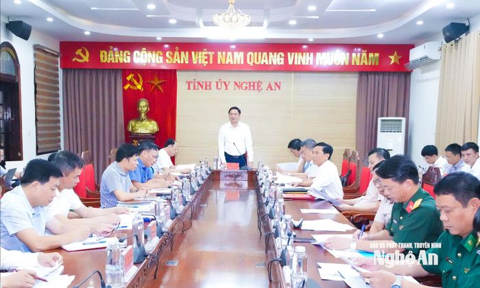 Quang cảnh hội nghị giao ban. Ảnh: Mai Hoa