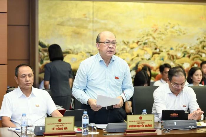 Đại biểu Quốc hội Huỳnh Quyết Thắng (đoàn thành phố Hà Nội). (Ảnh: PV/Vietnam+)