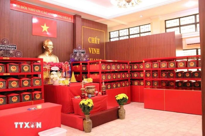 Đến nay đã quy tập được 197 bộ hài cốt liệt sỹ tại Công viên Lê Thị Riêng. (Ảnh: Xuân Khu/TTXVN)