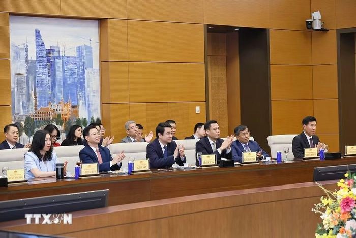 Đại biểu dự gặp mặt. (Ảnh: Doãn Tấn/TTXVN)