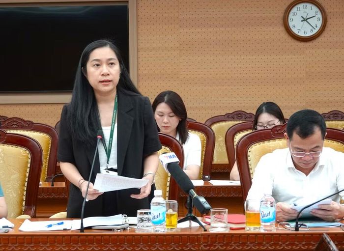 Bà Lê Ngọc Lan phát biểu tại Hội nghị. (Ảnh: Vietnam+)
