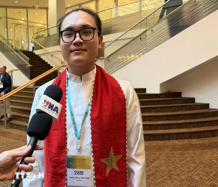 Đại diện Việt Nam Nguyễn Lương Bằng tham dự lễ khai mạc Trại hè Khoa học châu Á 2026. (Ảnh: Lê Anh/TTXVN)