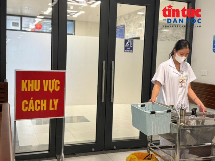 Khu vực cách ly điều trị các bệnh truyền nhiễm.