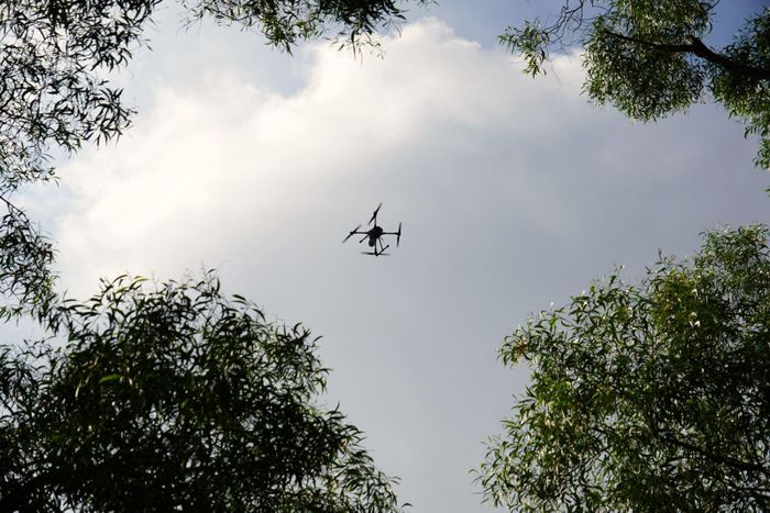 Quá trình bay thử nghiệm UAV nhằm thu thập dữ liệu xây dựng bản đồ 3D, bản đồ trực ảnh và cơ sở dữ liệu không gian số phục vụ công tác quản lý địa phương.
