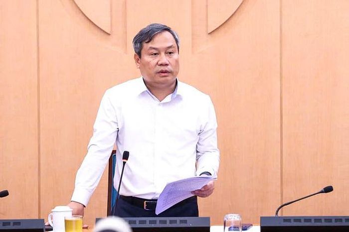 Chủ tịch UBND Thành phố Hà Nội Vũ Đại Thắng kết luận cuộc họp (Ảnh: Đình Hiệp).