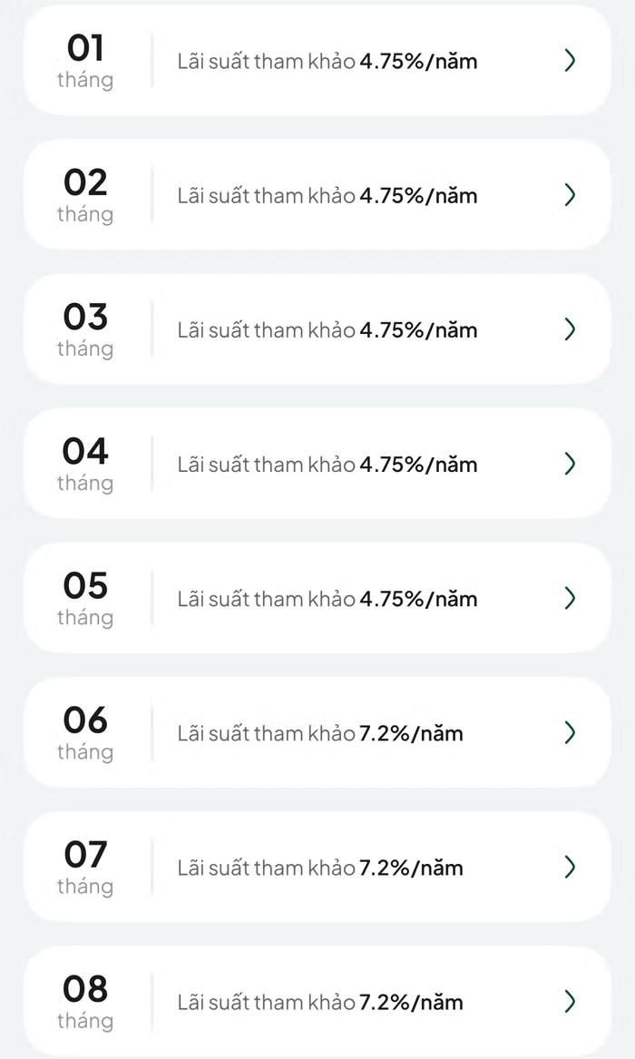 Tiền gửi Online thông qua ứng dụng BIDV SmartBanking.