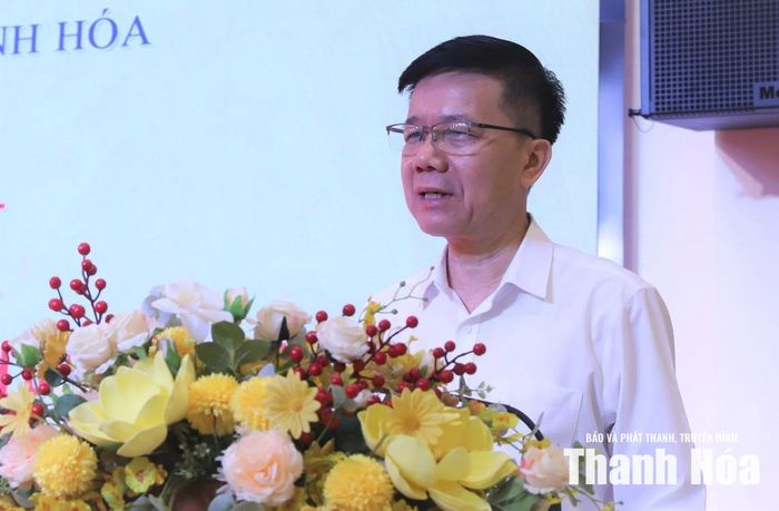 Phó Giám đốc Sở Y tế Đỗ Thái Hòa phát biểu tại hội nghị.