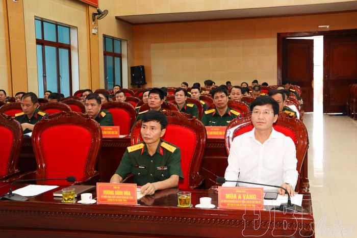 Đồng chí Mùa A Vảng, Ủy viên dự khuyết Ban Chấp hành Trung ương Đảng, Phó Bí thư Tỉnh ủy, Chủ tịch Ủy ban MTTQ Việt Nam tỉnh dự hội nghị.