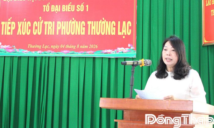 Đại biểu Ngô Thị Ngọc Hạnh báo cáo nhanh kết quả Kỳ họp thứ 3, HĐND tỉnh khóa XI.