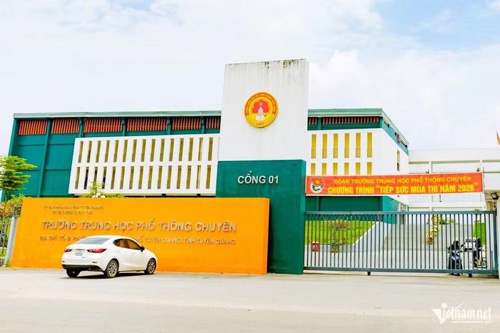 Điểm thi Trường THPT chuyên Tuyên Quang, tỉnh Tuyên Quang. Ảnh: Vũ Mừng/Vietnamnet