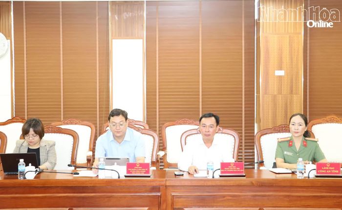 Các đại biểu tham dự hội nghị tại điểm cầu tỉnh Khánh Hòa.
