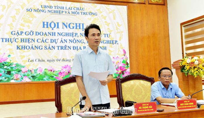 Đồng chí Hà Trọng Hải - Phó Chủ tịch UBND tỉnh phát biểu chỉ đạo.