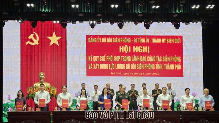 Đảng ủy Bộ đội Biên phòng Việt Nam ký quy chế phối hợp trong lãnh đạo công tác biên phòng và xây dựng lực lượng BĐBP các tỉnh, thành phố.