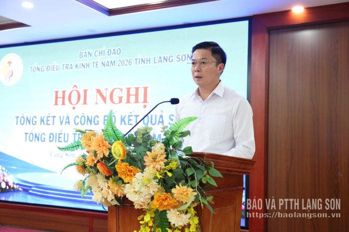 Đồng chí Đinh Hữu Học, Ủy viên Ban Thường vụ Tỉnh ủy, Phó Chủ tịch Thường trực UBND tỉnh phát biểu kết luận hội nghị
