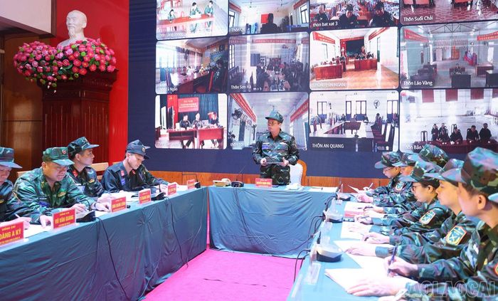 Bát Xát là xã đầu tiên trên địa bàn tỉnh ứng dụng mô hình “thôn số” vào cuộc diễn tập.