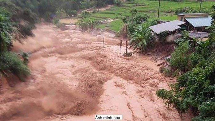 Bản đồ cảnh báo nguy cơ lũ quét, sạt lở đất do mưa lũ hoặc dòng chảy trên khu vực các tỉnh miền núi phía Bắc.