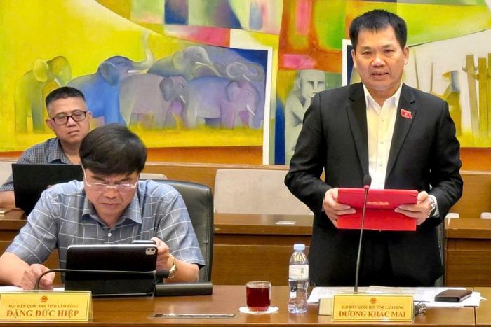 Phó Trưởng đoàn chuyên trách Đoàn ĐBQH tỉnh Lâm Đồng Dương Khắc Mai nêu kiến nghị