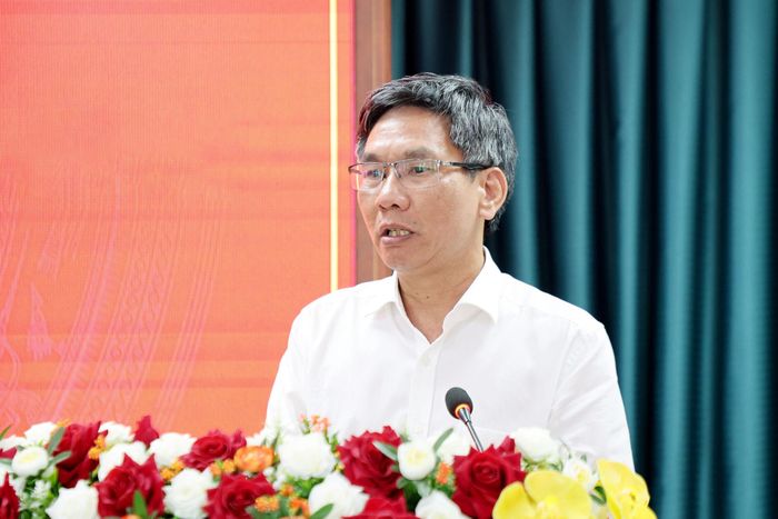 Đồng chí Vũ Ngọc Tú, Phó Chủ tịch Hội Nhà báo tỉnh thông tin hoạt động của Hội Nhà báo tỉnh Lâm Đồng