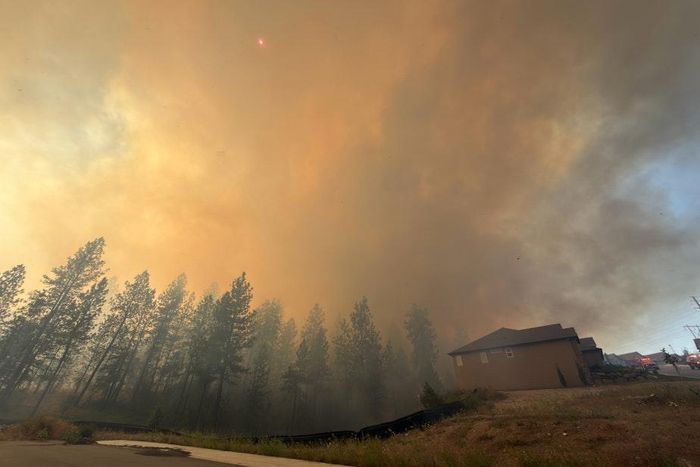 Khói mù bao trùm ngoại ô thành phố Spokane. Ảnh: Trang thông tin thành phố Spokane