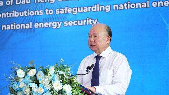 Ông Tô Dũng - Chủ tịch HĐQT Xuân Cầu Holdings phát biểu tại Lễ khởi công. (Ảnh: Xuân Cầu Holdings)