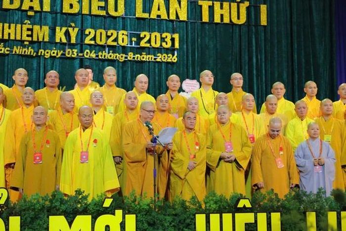 Hòa thượng Thích Thanh Phụng phát biểu nhận nhiệm vụ