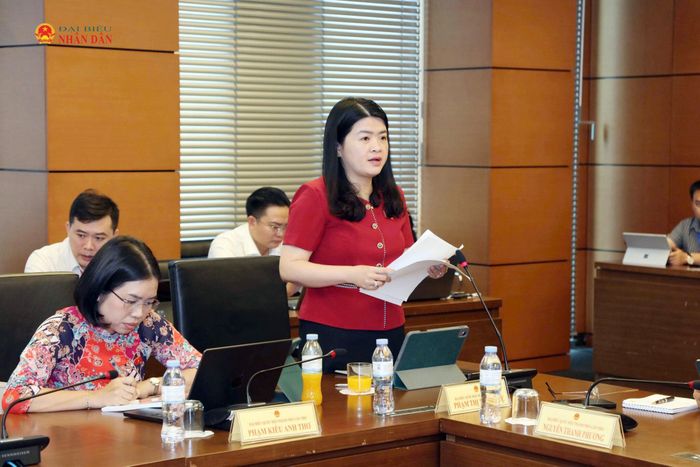 ĐBQH Phạm Thị Minh Huệ (Cần Thơ) phát biểu