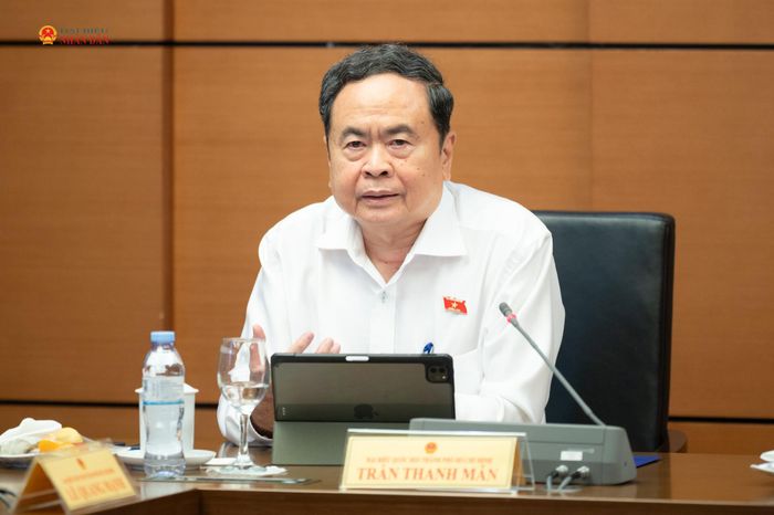Chủ tịch Quốc hội Trần Thanh Mẫn phát biểu