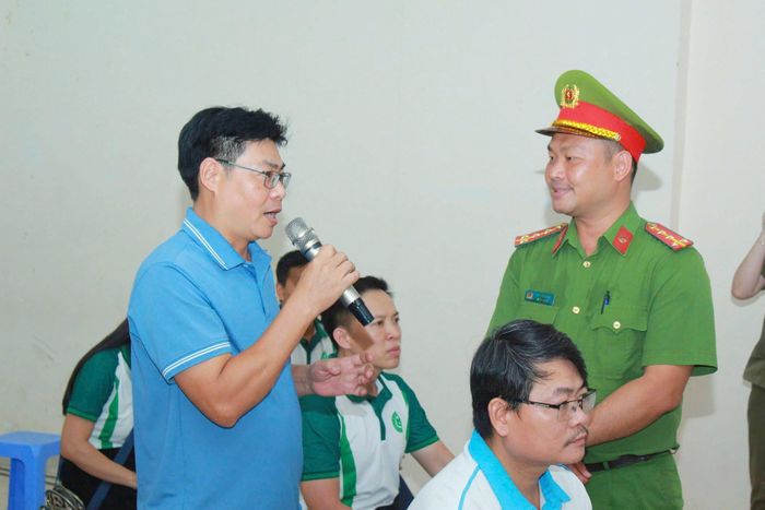 Công an phường Đông Hưng Thuận triển khai tuyên truyền pháp luật tại các khu chung cư trên địa bàn