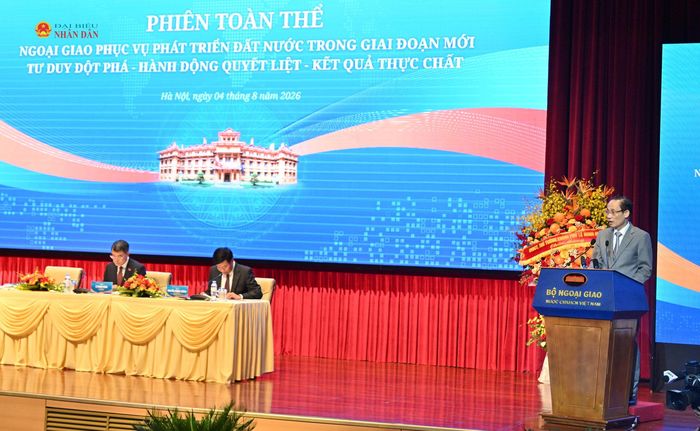 Bộ trưởng Bộ Ngoại giao Lê Hoài Trung phát biểu tại Hội nghị
