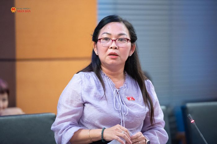 ĐBQH Lý Anh Thư (An Giang) phát biểu