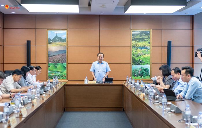 Quang cảnh phiên thảo luận tổ 14. Ảnh: Mạnh Hưng