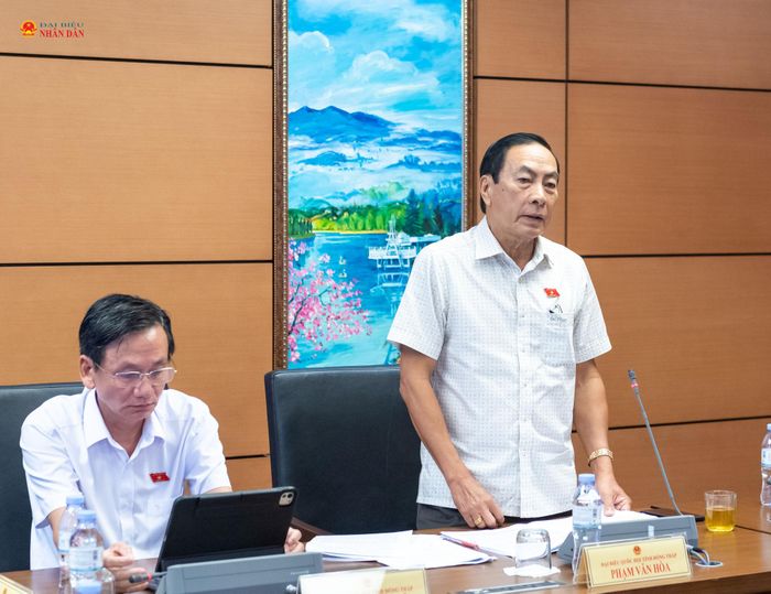 ĐBQH Phạm Văn Hòa (Đồng Tháp) phát biểu. Ảnh: Mạnh Hưng