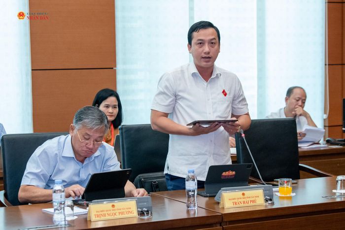 ĐBQH Trần Hải Phú (Tây Ninh) phát biểu. Ảnh: Lâm Hiển