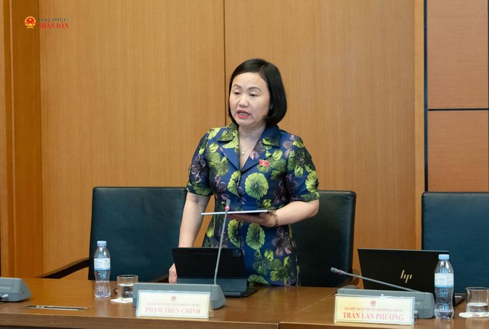 ĐBQH Phạm Thúy Chinh (TP. Hải Phòng) phát biểu