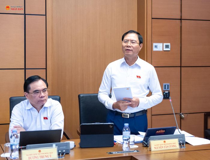 ĐBQH Nguyễn Tân Cương (Đồng Tháp) phát biểu. Ảnh: Mạnh Hưng