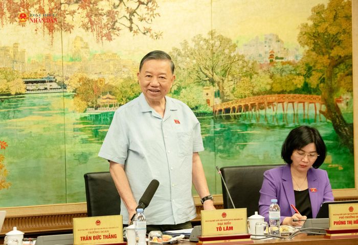 Tổng Bí thư, Chủ tịch nước Tô Lâm phát biểu thảo luận tại Tổ 1 (TP. Hà Nội)