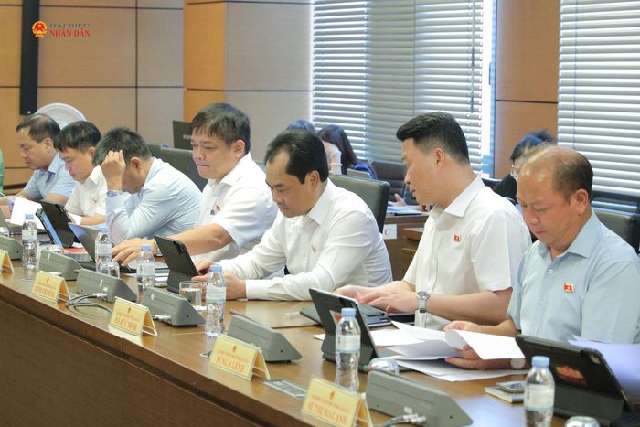 Các đại biểu dự phiên thảo luận tại Tổ 4