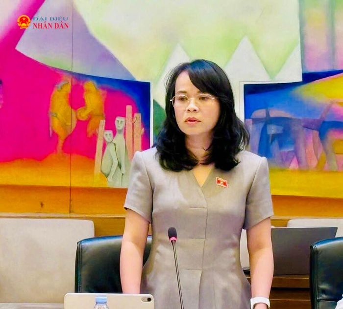 ĐBQH Phạm Thị Hồng Yến (Lâm Đồng) phát biểu