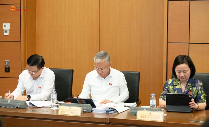 Các ĐBQH tại phiên thảo luận tổ