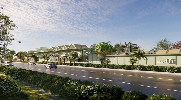 Phối cảnh nhà ga Sài Gòn. Ảnh: Sun Group.