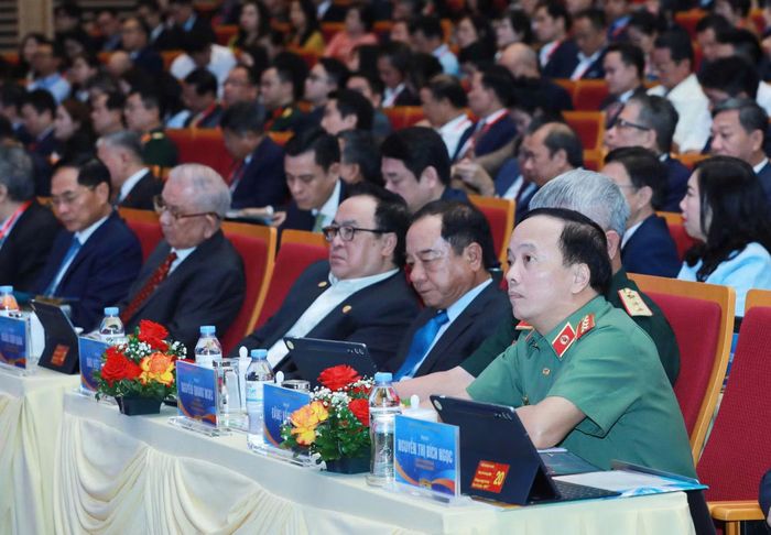 Thượng tướng Đặng Hồng Đức, Ủy viên Trung ương Đảng, Thứ trưởng Bộ Công an dự sự kiện.