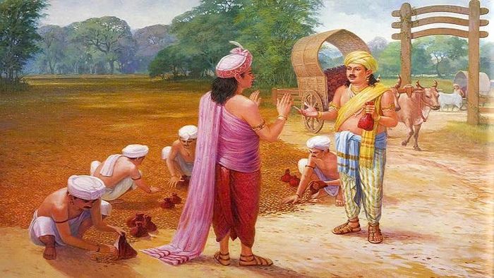 Ảnh minh họa cư sĩ Cấp Cô Độc - Người quấn y vàng (sưu tầm)