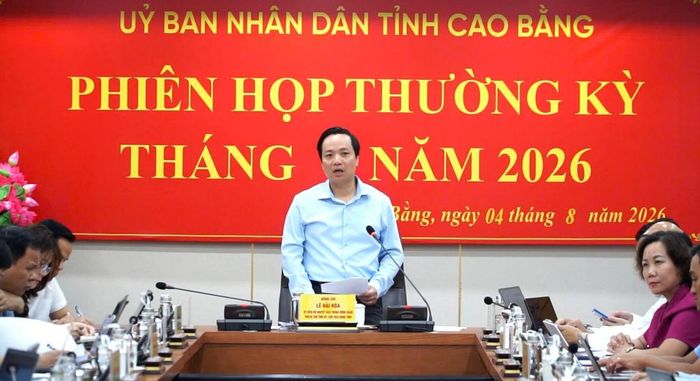 Phó Bí thư Tỉnh ủy, Chủ tịch UBND tỉnh Lê Hải Hòa kết luận phiên họp. Ảnh: T.H