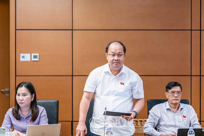 Đại biểu Nguyễn Phương Bắc phát biểu thảo luận.
