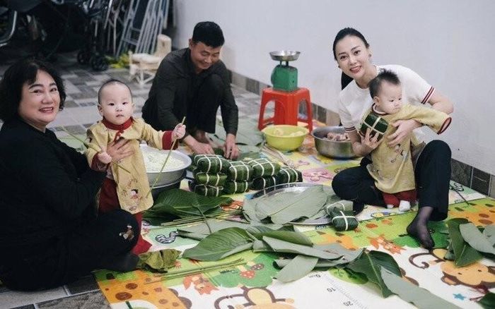 Phương Oanh đưa 2 nhóc tỳ về quê mỗi dịp lễ, Tết.