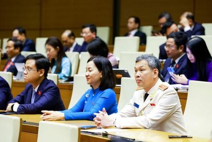 Các Đại biểu Quốc hội Đoàn TPHCM tại Hội trường Diên Hồng